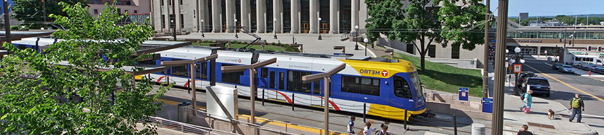 downtown st. paul metro train line